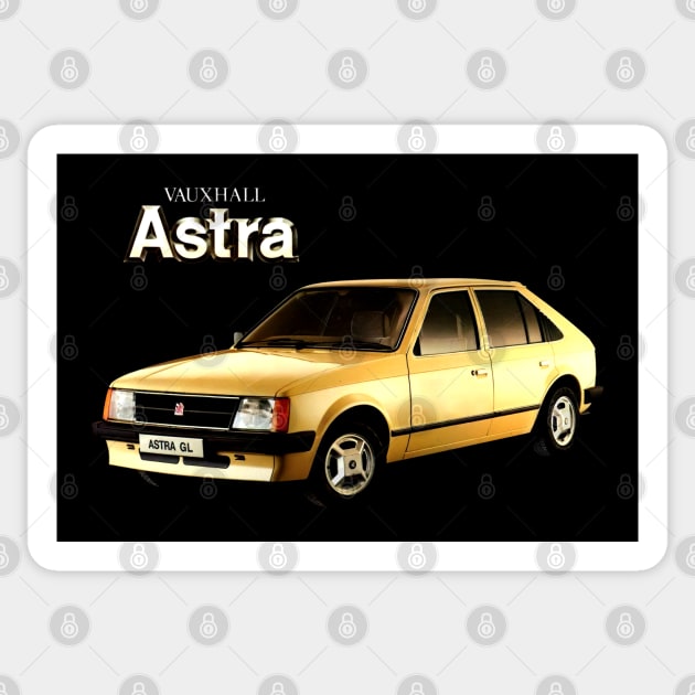 VAUXHALL ASTRA - 1980s brochure Sticker by Throwback Motors